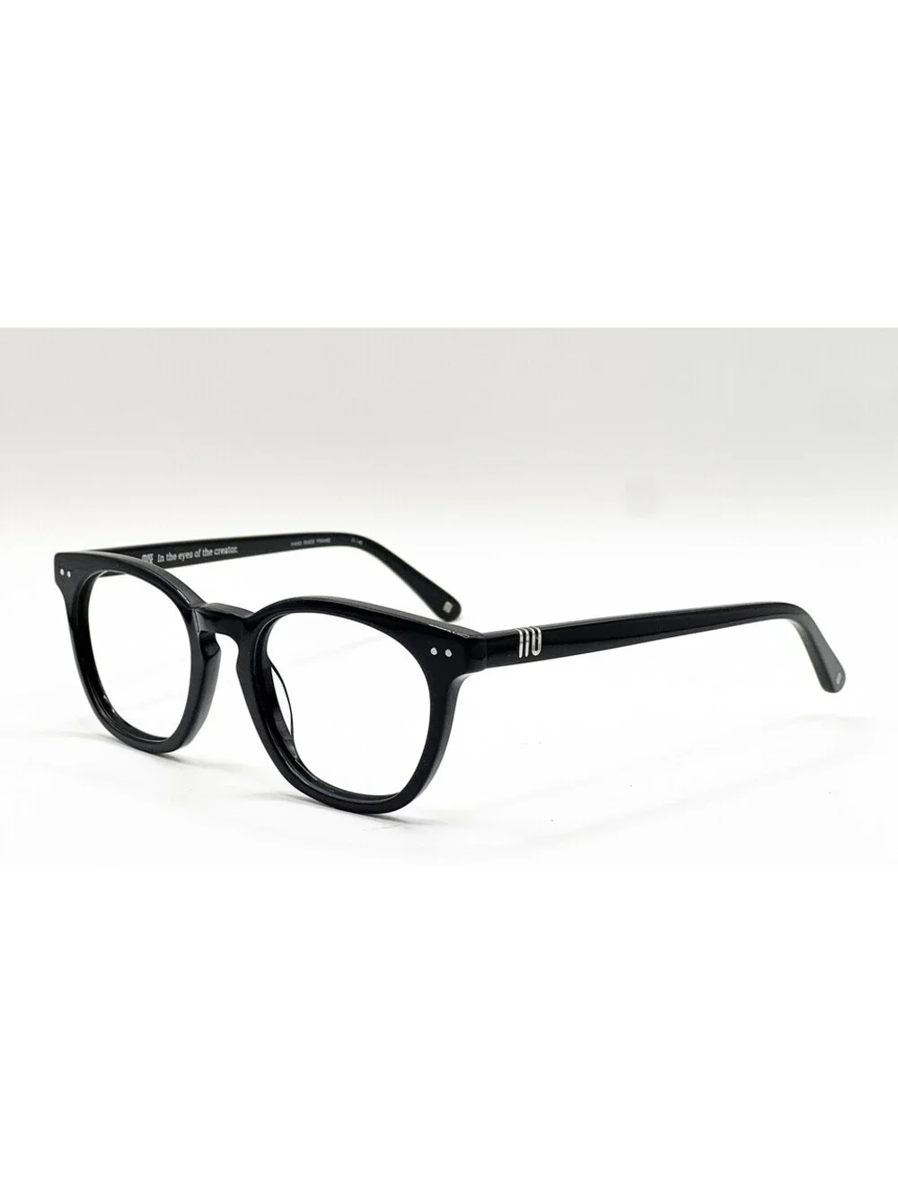 Muse 35-002463 Shiny Black Round Authentic Eyeglass Frames 49-23-145